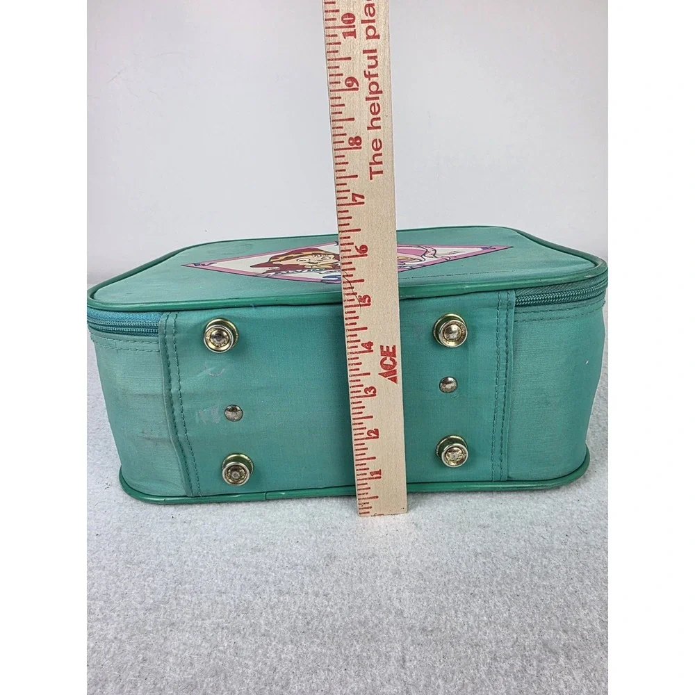 Vintage 1990 Alvin And The Chipmunks Britney Teal Green Mini Suitcase‎ *READ*